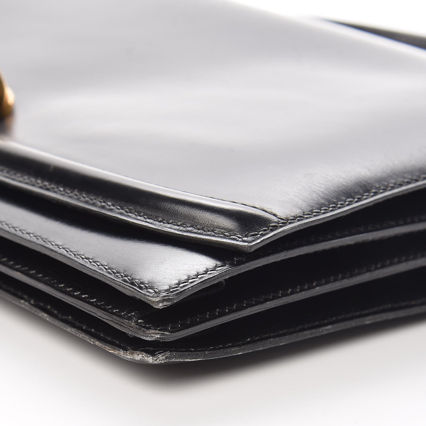 Box Top Handle Bag Black