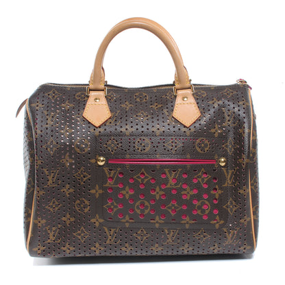 Louis Vuitton Monogram Perforated Speedy 30 Fuchsia 1 of 8