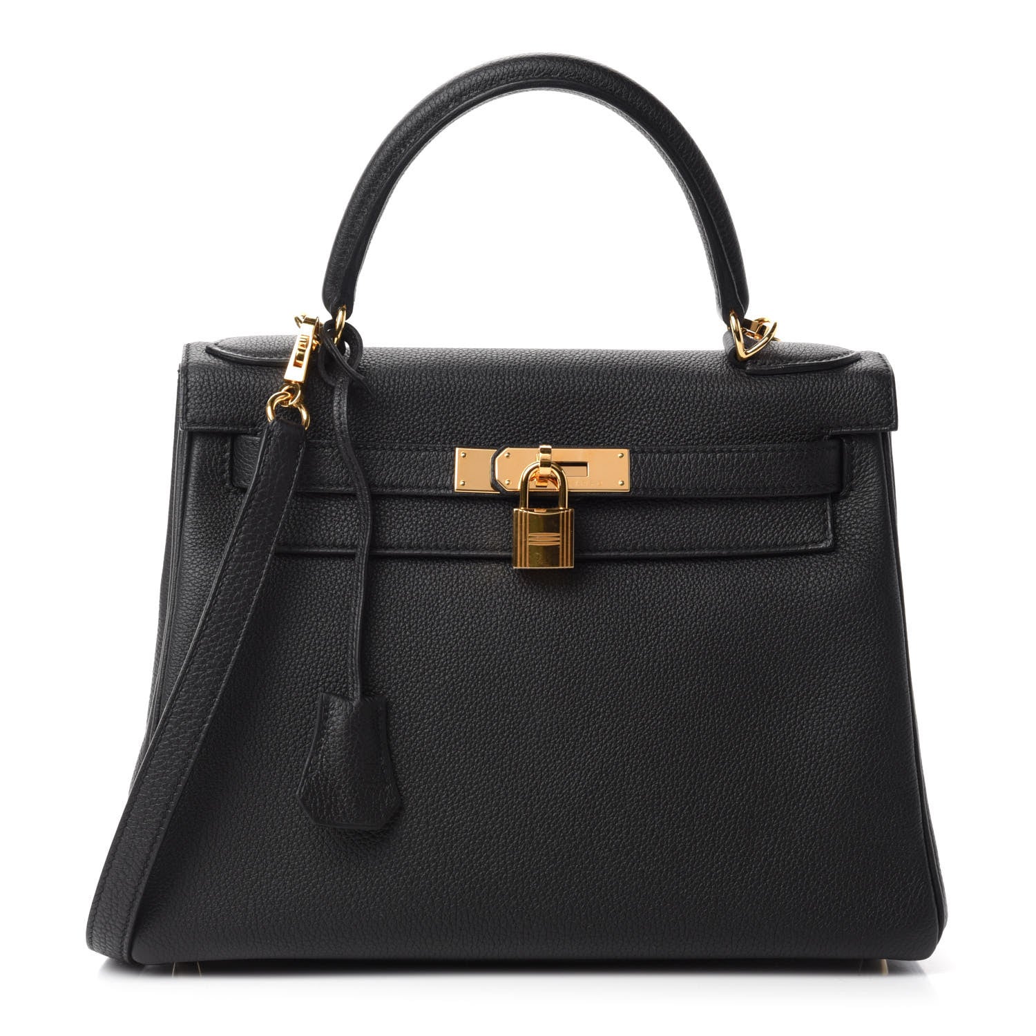 Hermes Togo Kelly Retourne 28 Black 1 of 10
