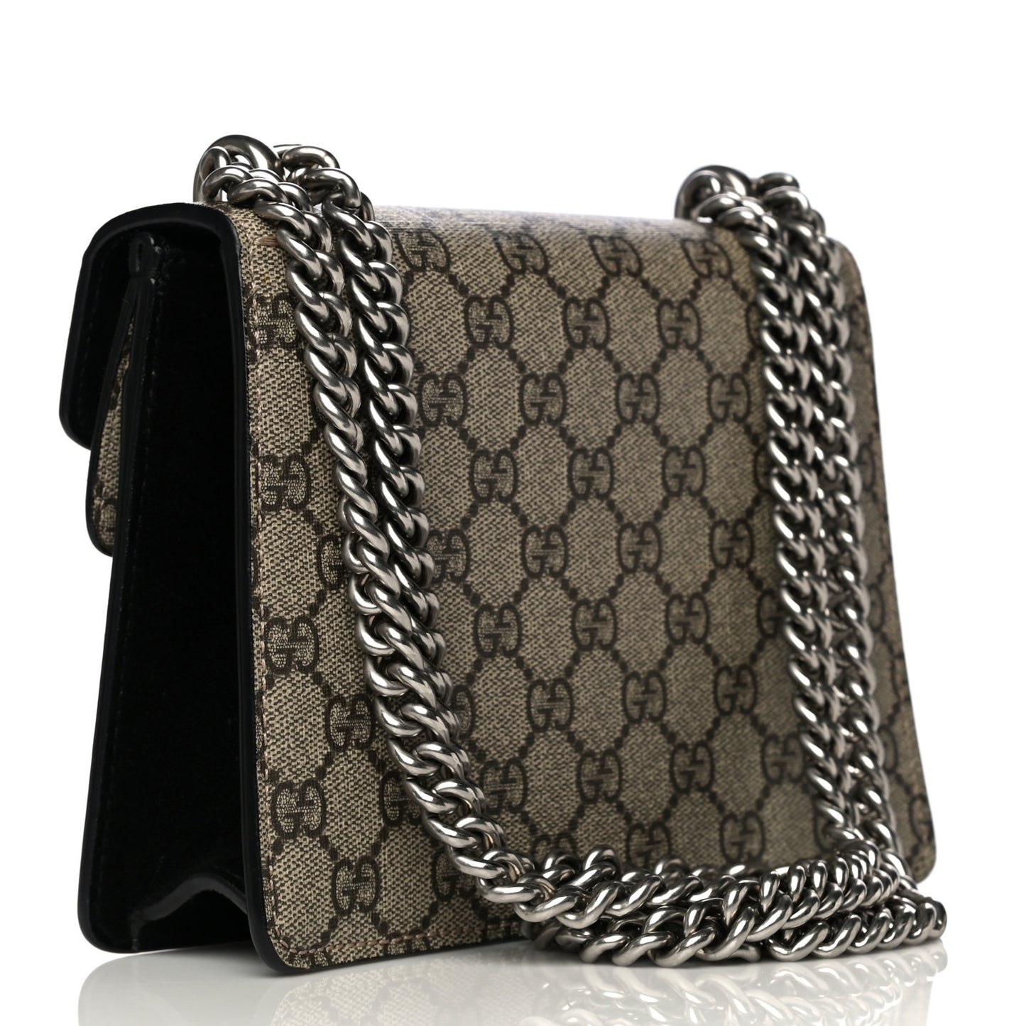GG Supreme Monogram Mini Dionysus Shoulder Bag Black