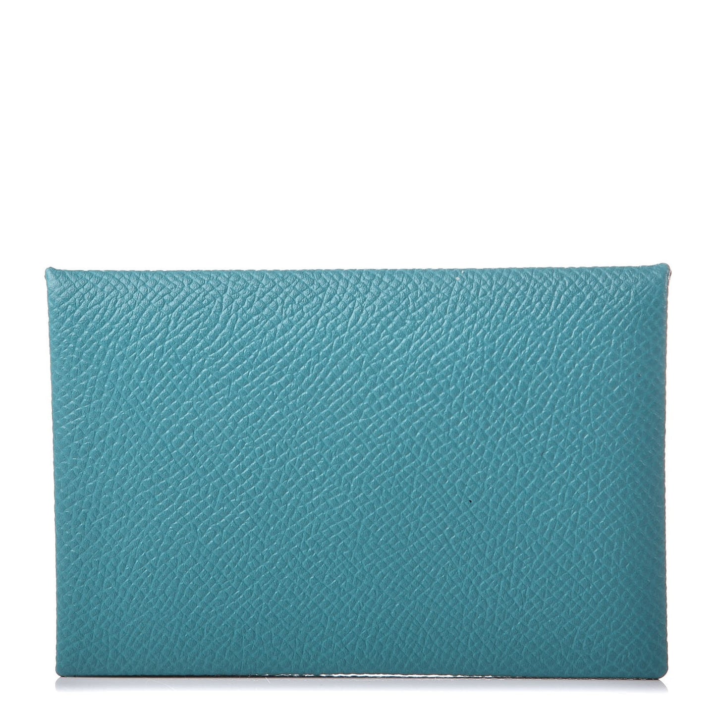 Epsom Calvi Card Case Bleu Paon