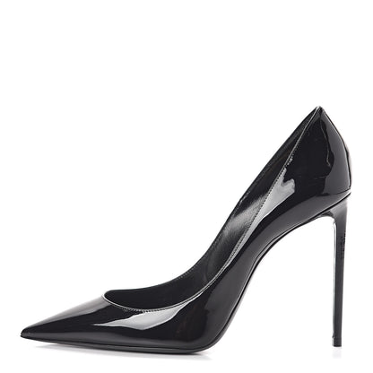 Saint Laurent Patent Calfskin Zoe 105 Pump 39 Black 1 of 8