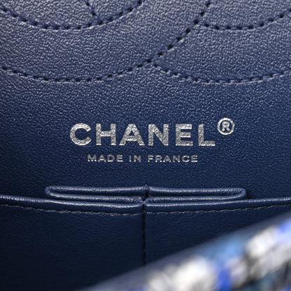 Chanel Tweed Quilted 2.55 Reissue 225 Flap Blue 6 of 10