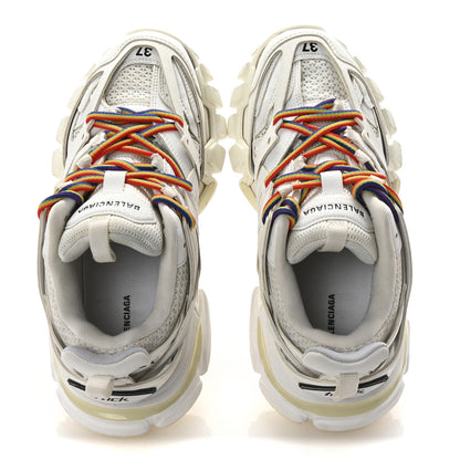 Balenciaga Rubber Mesh Fabric Monocolor Recycled Sole Womens Track Sneakers 37 White Multicolor 2 of 10