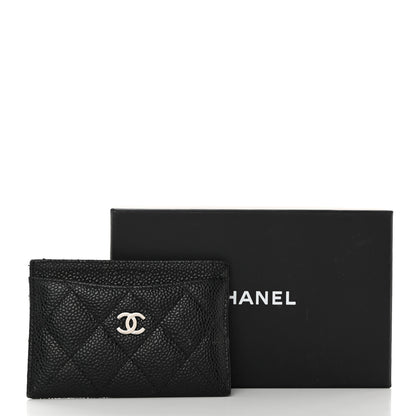 Chanel Caviar Quilted Card Holder Black 9 of 9