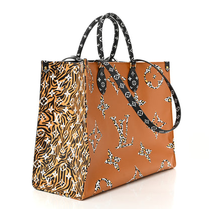 Louis Vuitton Monogram Giant Jungle Onthego GM Black 3 of 12