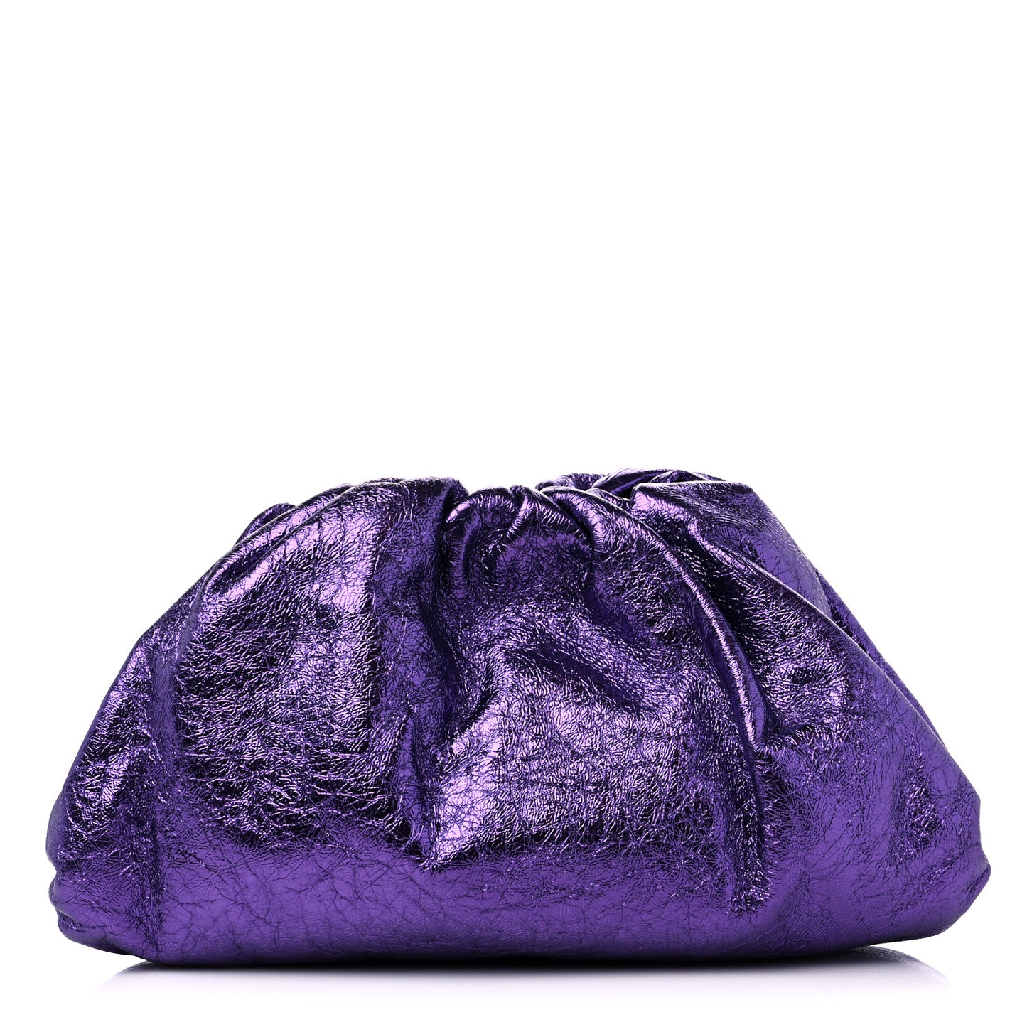 Metallic Crinkled Lambskin The Pouch Viola