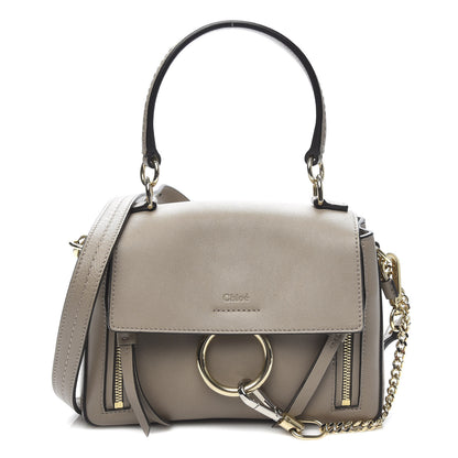 Chloe Calfskin Mini Faye Day Shoulder Bag Motty Grey 1 of 9