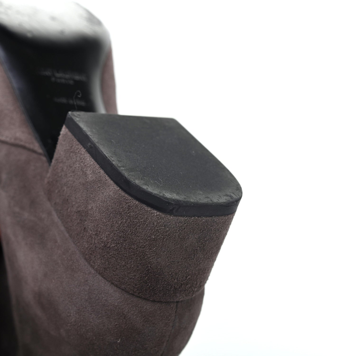 Saint Laurent Suede Babies 40 Over The Knee Boots 36 Road Grey 12 of 19