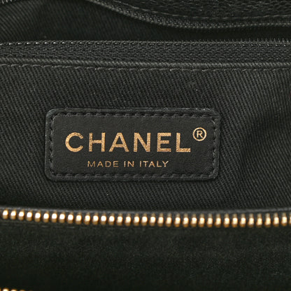 Chanel Caviar Quilted CC Timeless Soft Tote Black 6 of 11