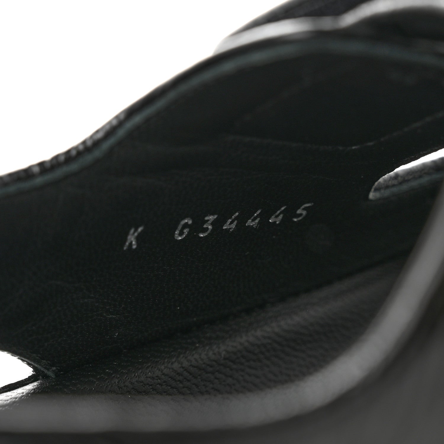 Chanel Patent Calfskin Velcro Dad Sandals 38 Black 8 of 8