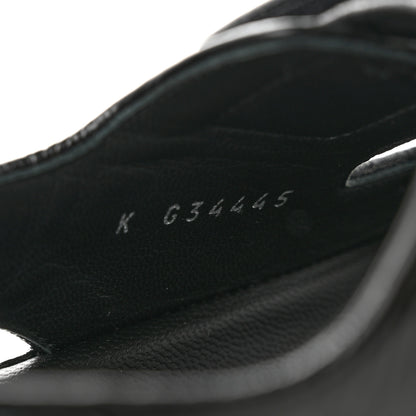 Chanel Patent Calfskin Velcro Dad Sandals 38 Black 8 of 8