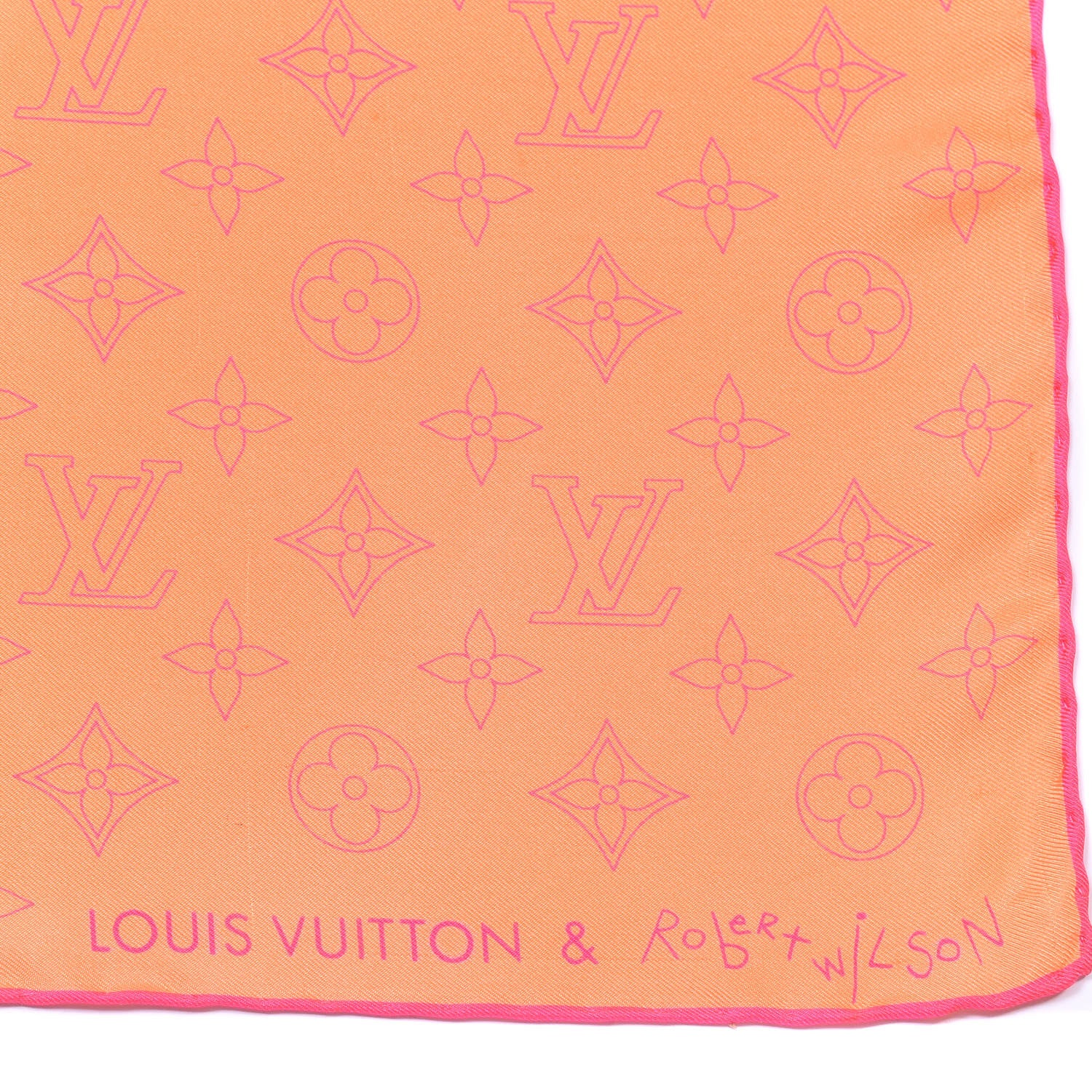 Louis Vuitton Fluo Robert Wilson Scarf Orange 2 of 4