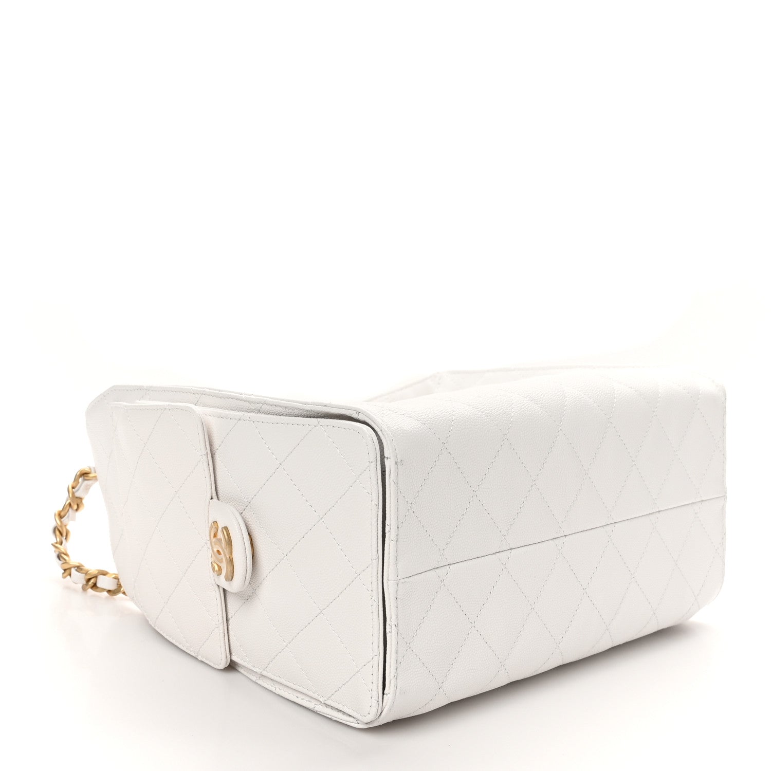 Chanel Caviar Quilted Small Chanel 25 Handbag White 4 of 11
