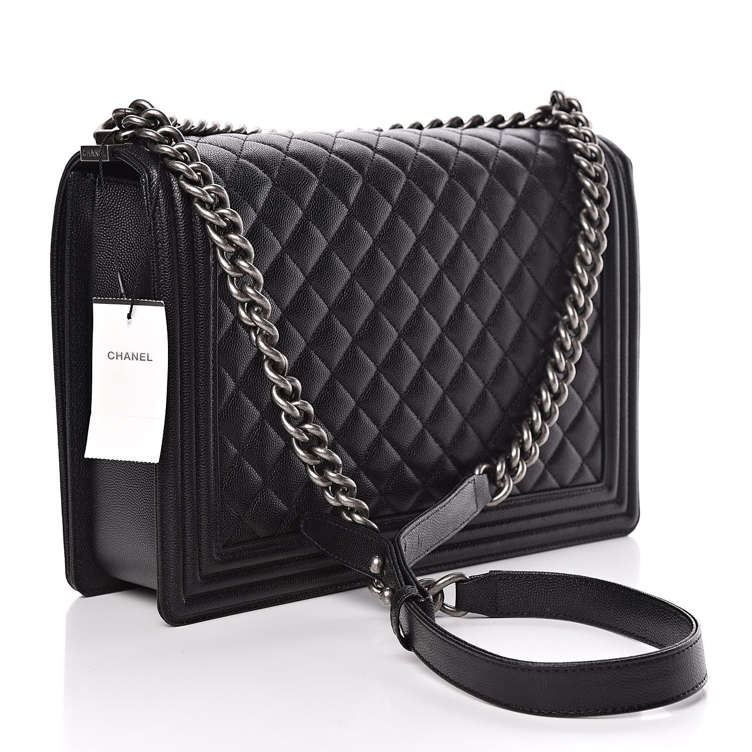 Chanel Caviar Quilted Large Boy Flap Black 3 of 12