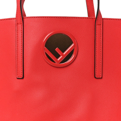 Fendi Vitello Vienna Enamel F is Fendi Shopping Tote Fiamma Taupe 9 of 11