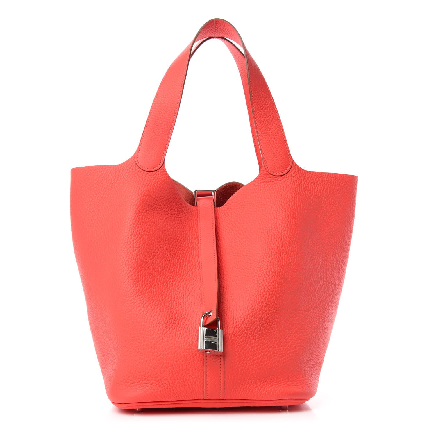 Hermes Taurillon Clemence Picotin Lock 26 GM Bougainvillea 1 of 11