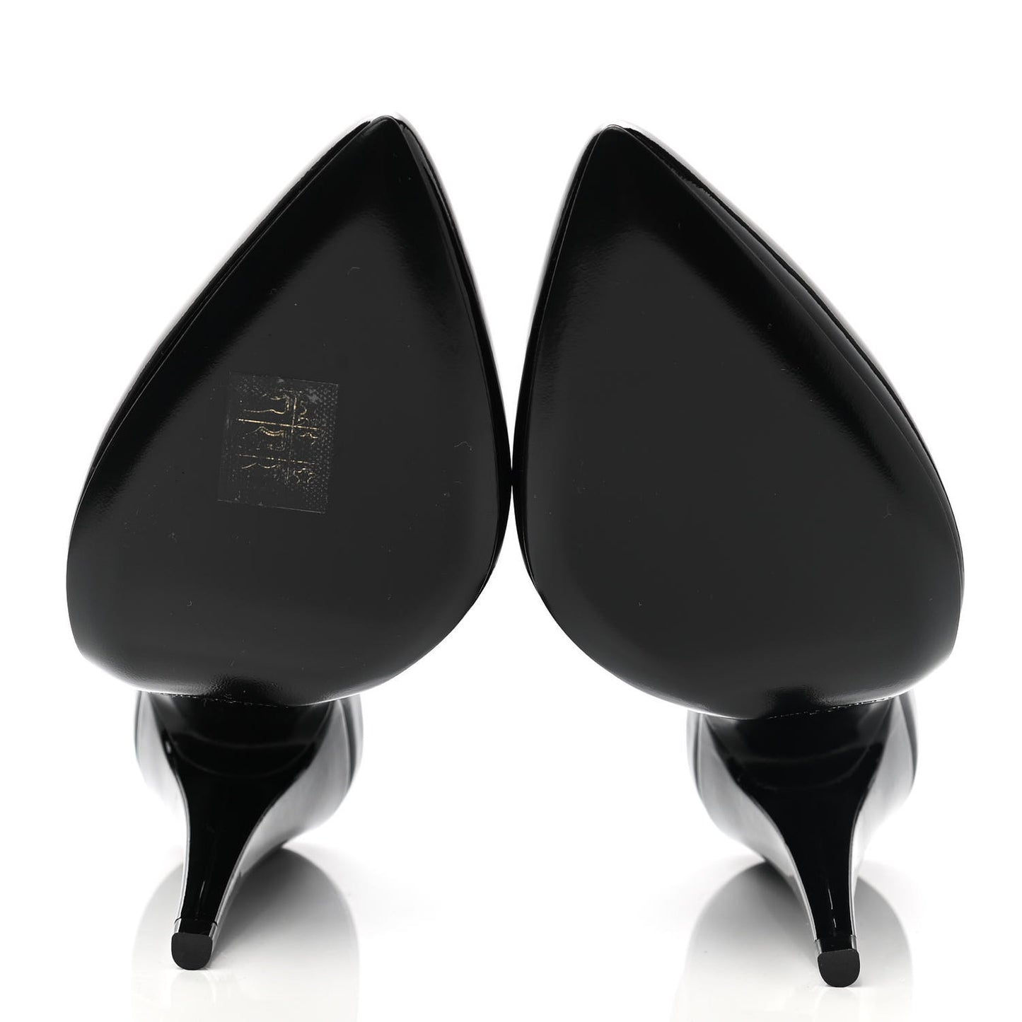 Patent Venus 110 Slingback Pointed Pumps 38 Black