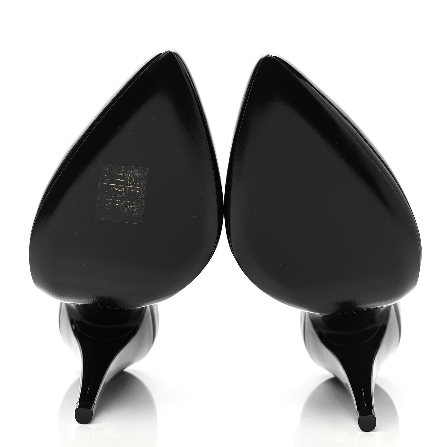 Saint Laurent Patent Venus 110 Slingback Pointed Pumps 38 Black 5 of 8