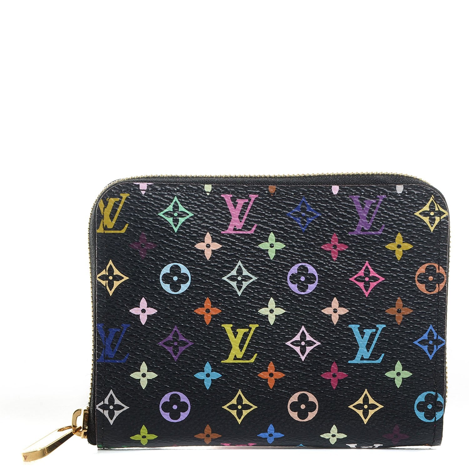Louis Vuitton Monogram Multicolor Zippy Coin Purse Black Grenade 1 of 8