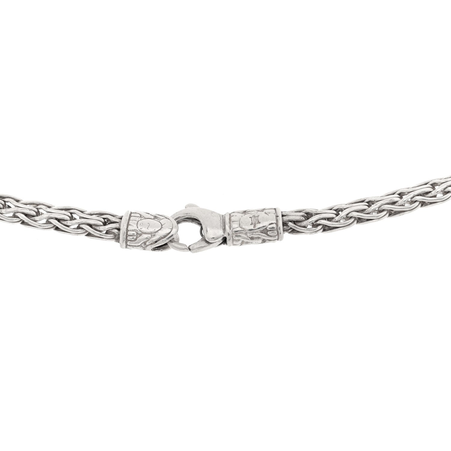 John Hardy Sterling Silver 3.5mm Wheat Chain Necklace 20" 4 of 4