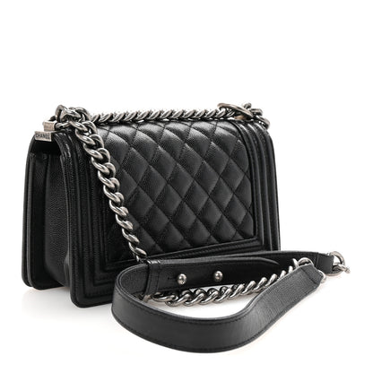 Chanel Caviar Quilted Small Boy Flap Black 3 of 10