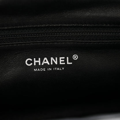 Chanel Distressed Patent Quilted Timeless Black 6 of 8