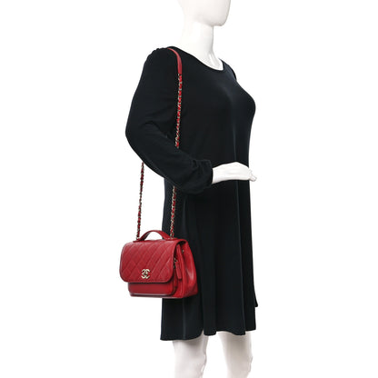 Chanel Caviar Quilted Medium Business Affinity Flap Red 2 of 9