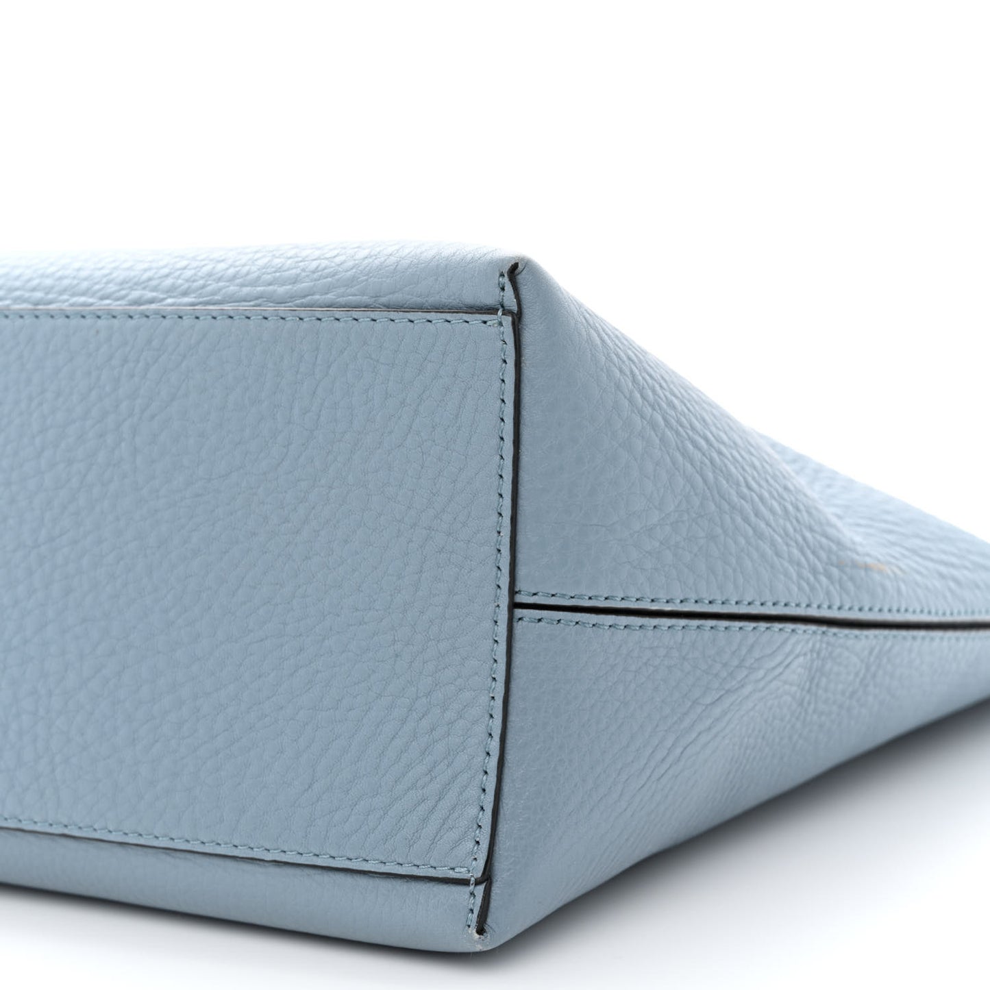 Grained Calfskin Rockstud Shoulder Tote Niagara
