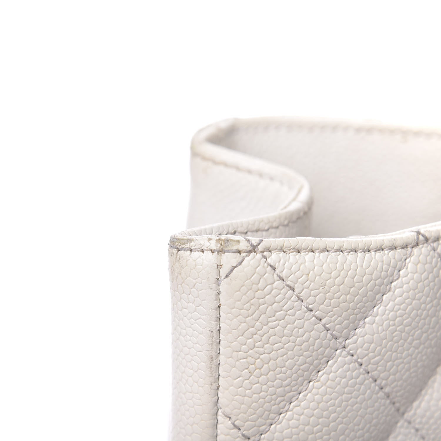 Chanel Caviar Quilted Grand Shopping Tote GST White 10 of 23