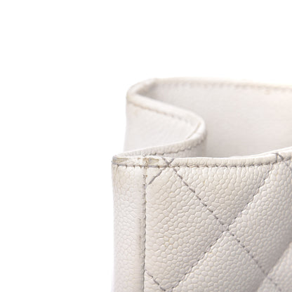 Chanel Caviar Quilted Grand Shopping Tote GST White 10 of 23