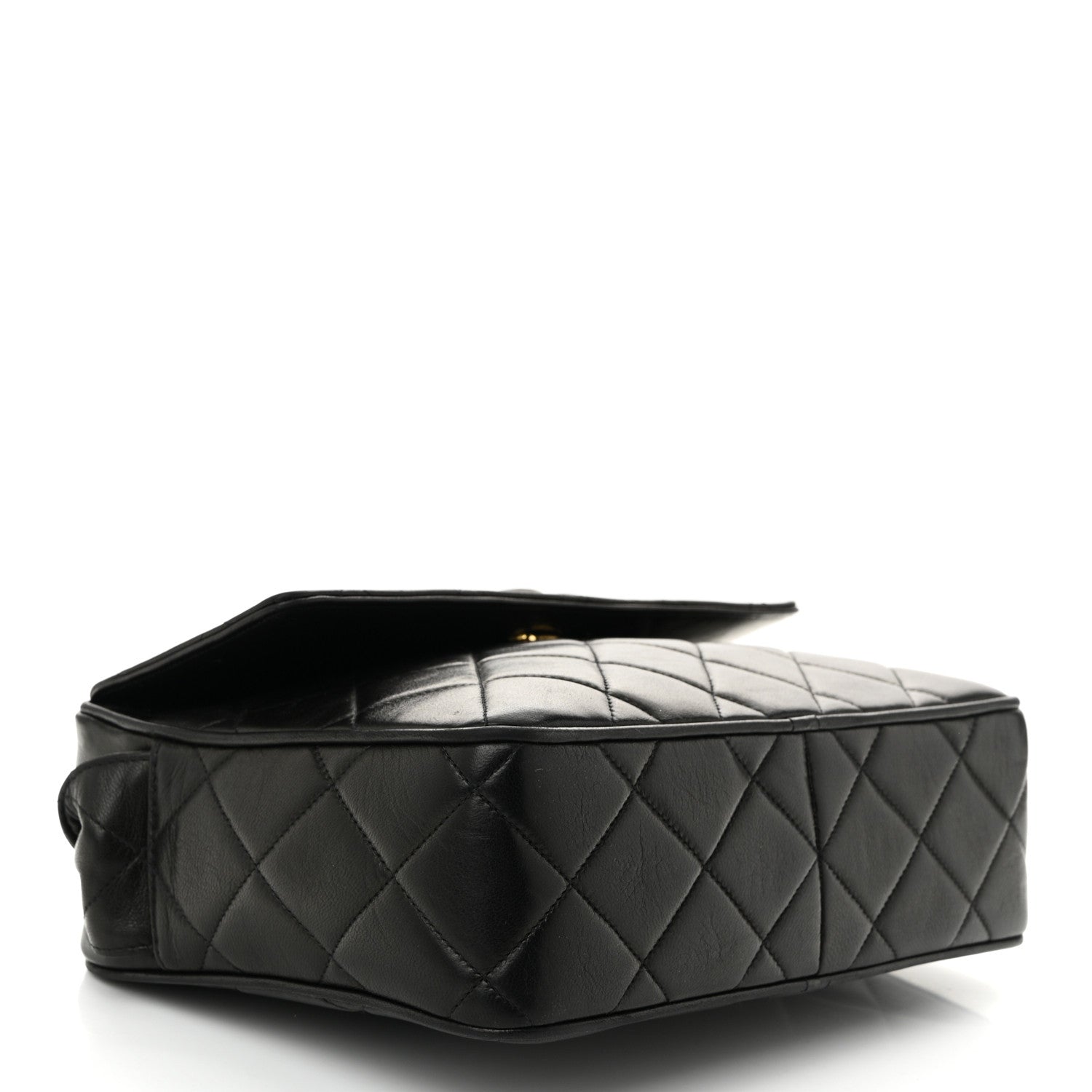 Chanel Lambskin Quilted Tassel Flap Camera Case Black 4 of 12