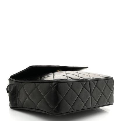 Chanel Lambskin Quilted Tassel Flap Camera Case Black 4 of 12