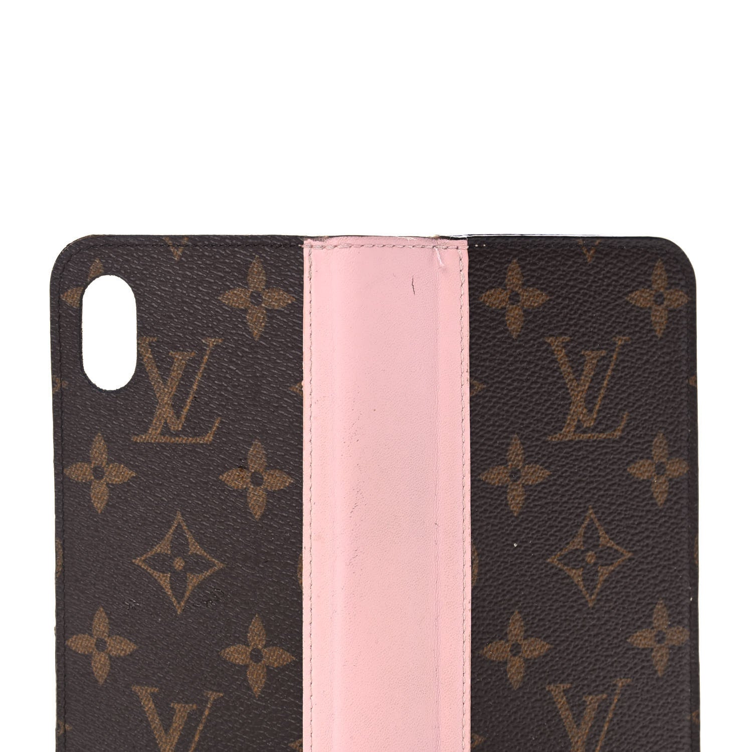 Louis Vuitton Monogram iPhone XS Max Folio Case Rose Ballerine