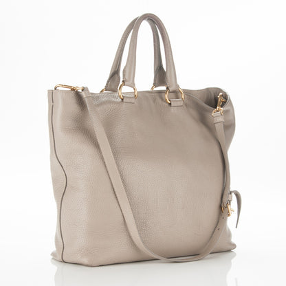 Prada Vitello Daino Tote Argilla 3 of 14