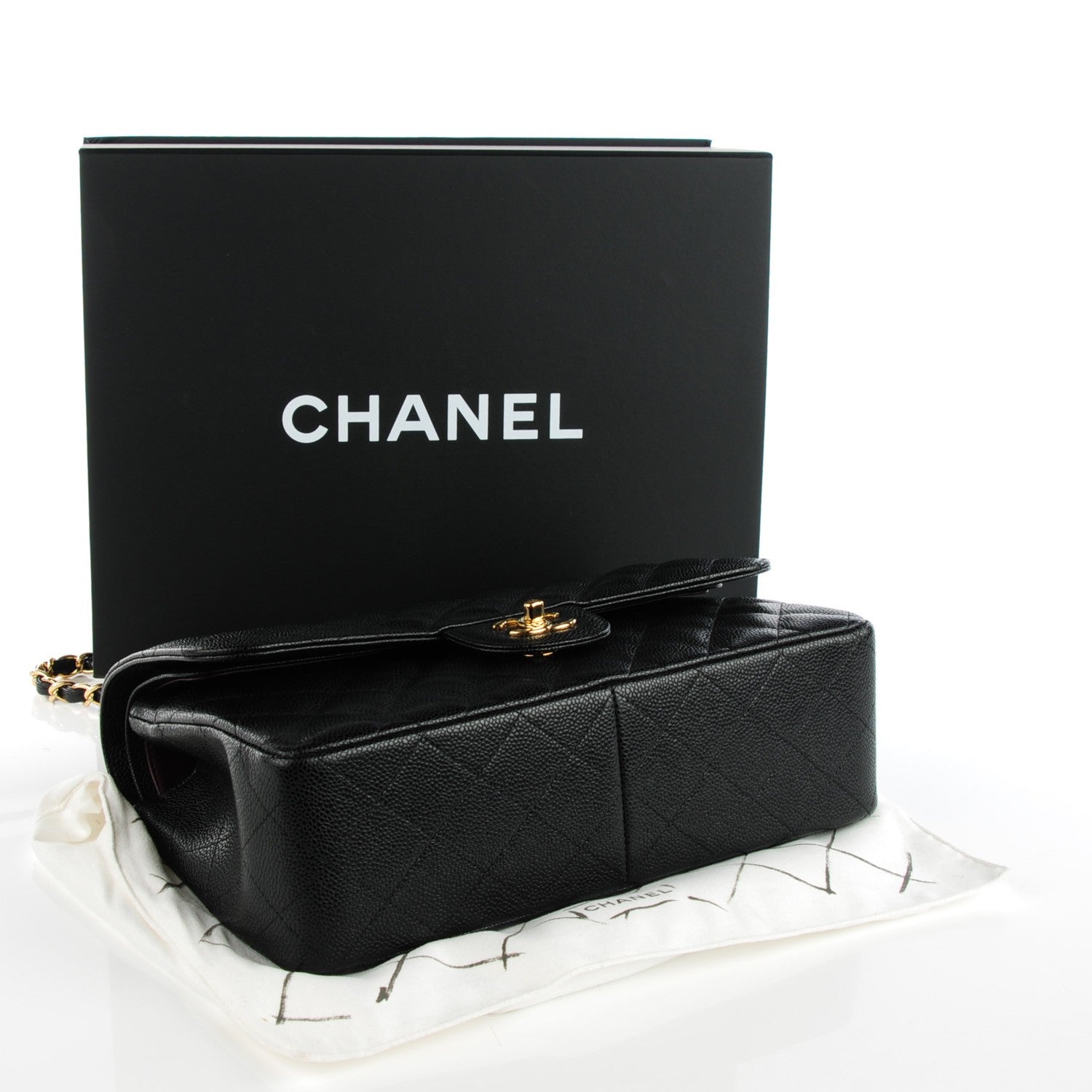 Chanel Caviar Quilted Jumbo Double Flap Black 4 of 8