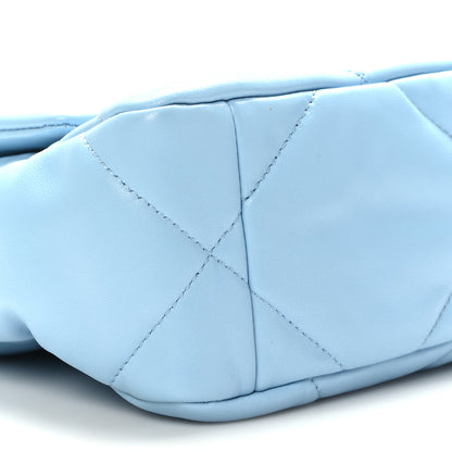 Chanel Lambskin Quilted Medium Chanel 19 Flap Light Blue 8 of 10