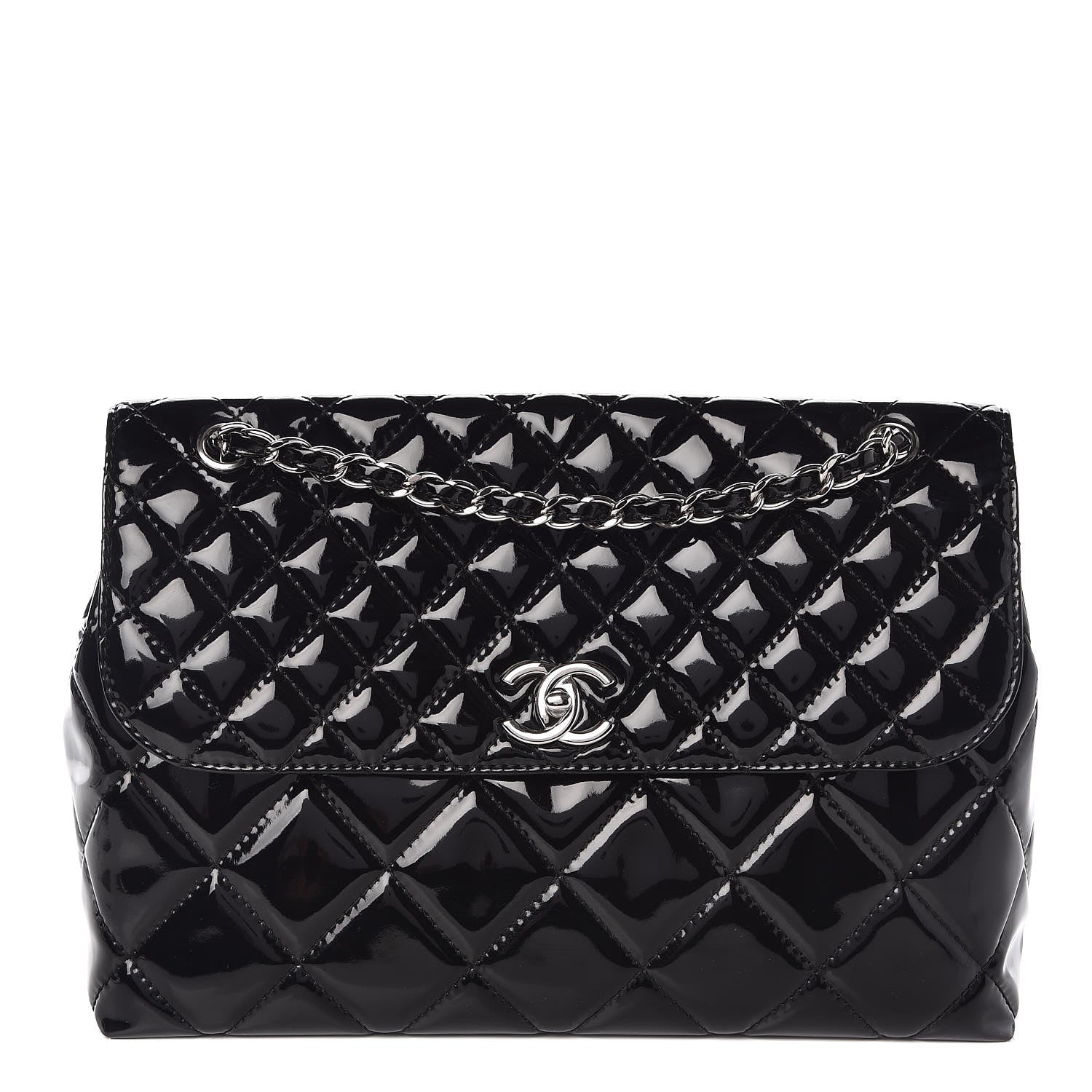 Chanel Vinyl Quilted In the Business Flap Bag Black 1 of 11