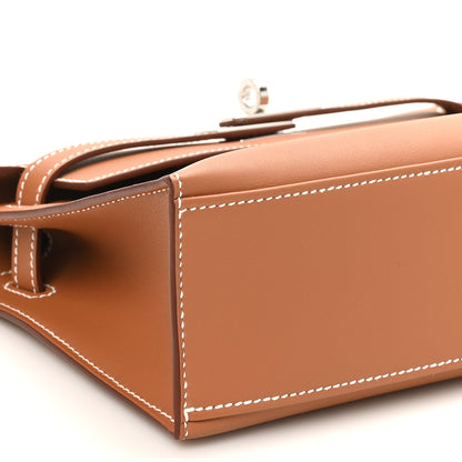 Hermes Swift Kelly Pochette Clutch Gold 9 of 11
