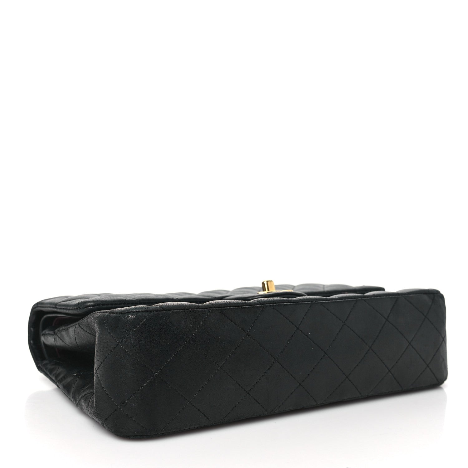 Chanel Lambskin Quilted Medium Double Flap Black 4 of 14
