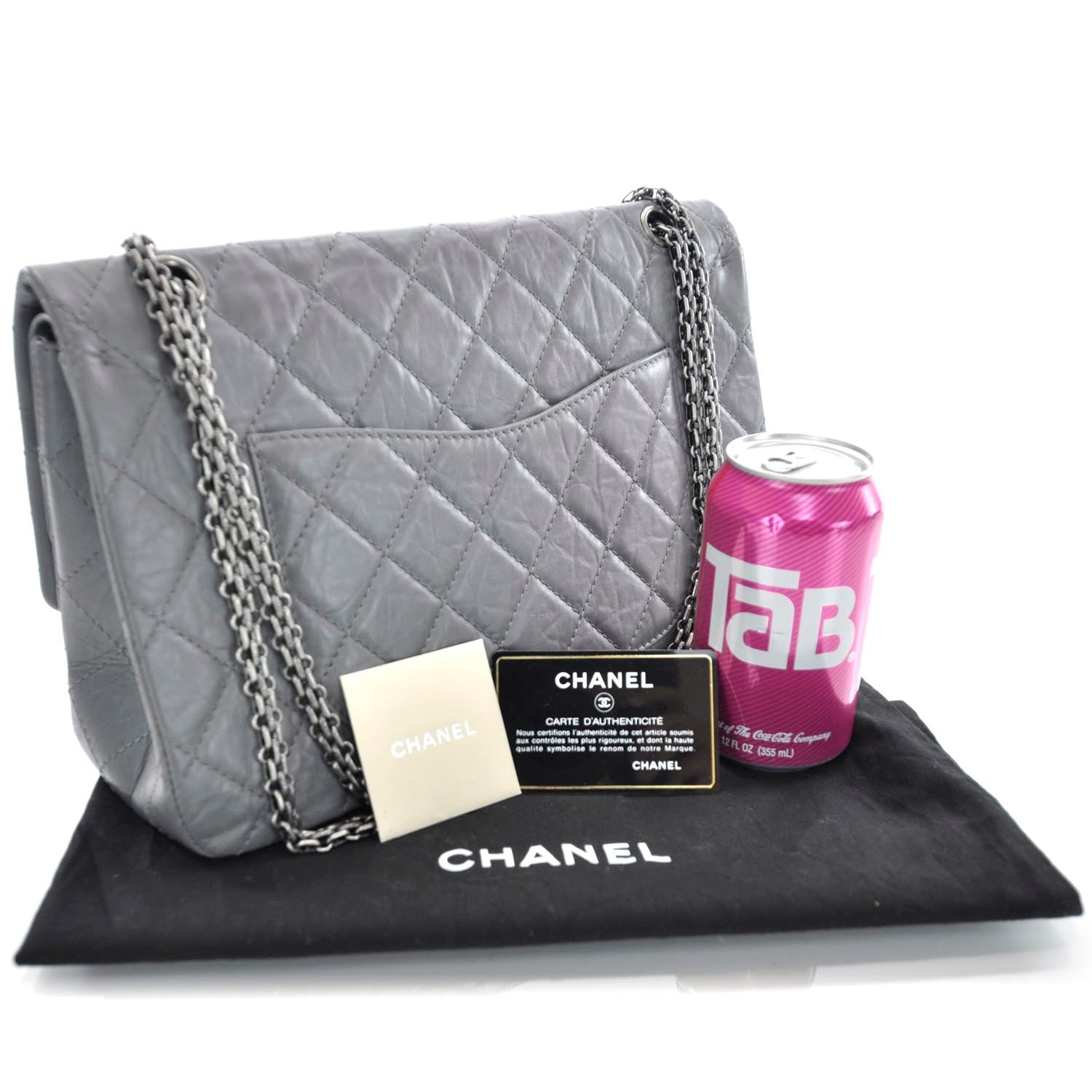 Chanel Aged Calfskin 2.55 Reissue 227 Flap Grey 3 of 10