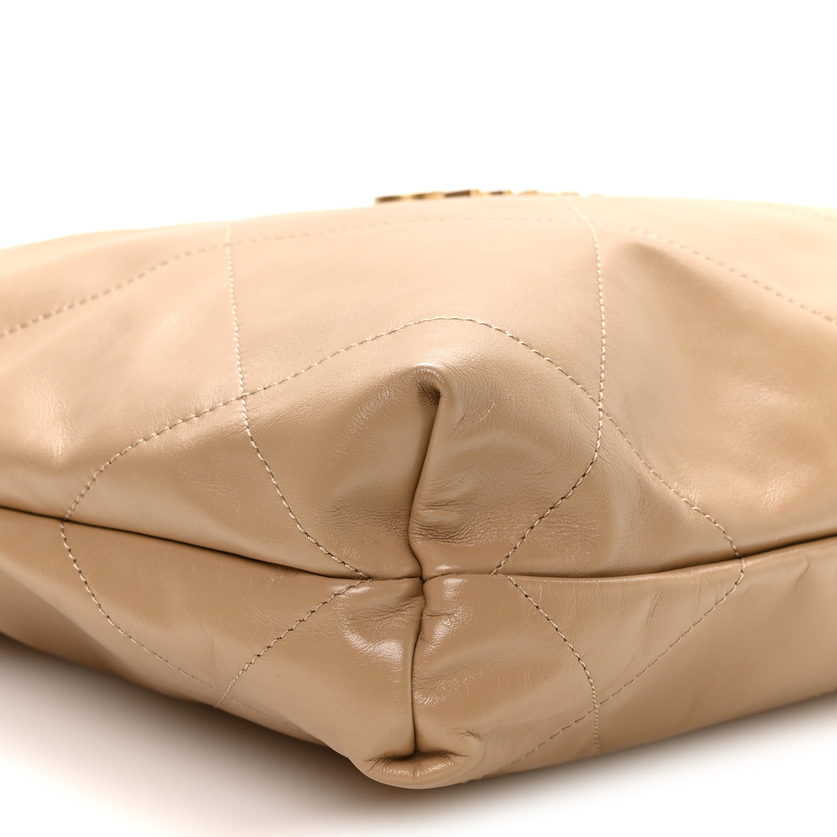 Chanel Shiny Calfskin Quilted Small Chanel 22 Beige 9 of 10