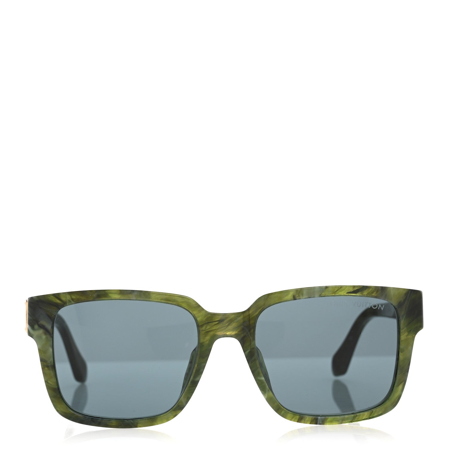 Louis Vuitton Acetate LV Square Sunglasses Z1694E Green 2 of 8