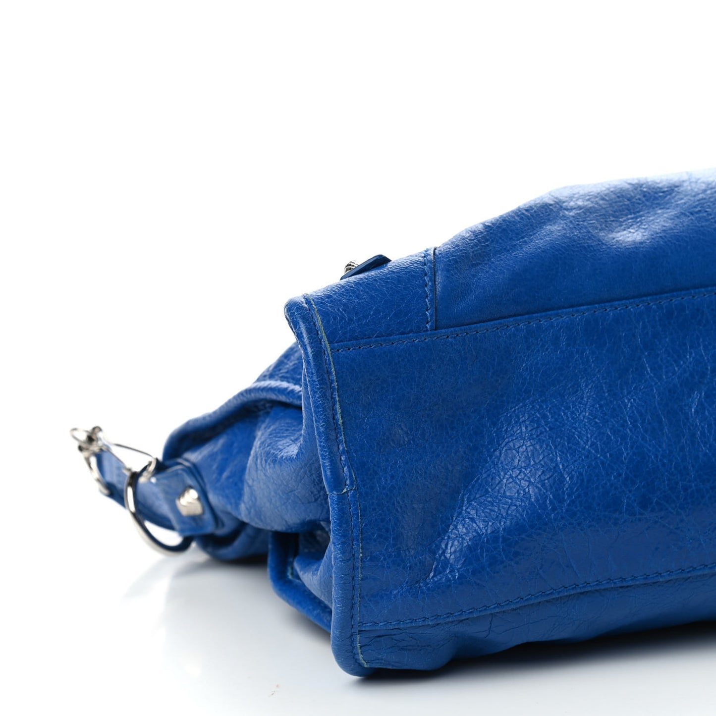 Agneau Giant 12 Silver Hardware City Bleu Lazuli