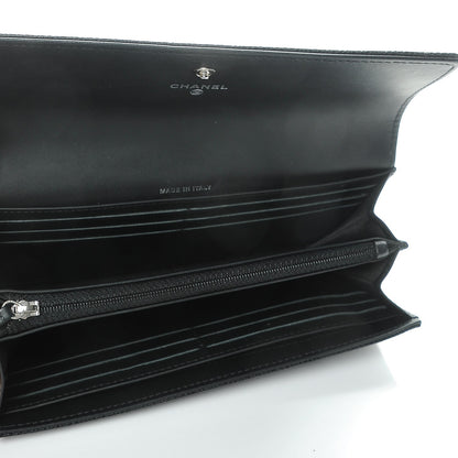 Chanel Caviar Timeless CC Large Gusset Flap Wallet Black 5 of 9