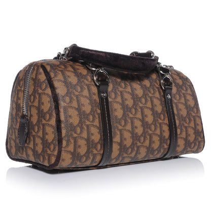 Christian Dior Monogram Trotter Romantique Boston Bag Brown 2 of 14