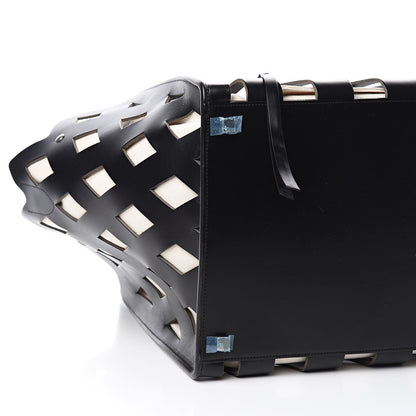 Celine Calfskin Medium Cutout Phantom Luggage Black 8 of 10
