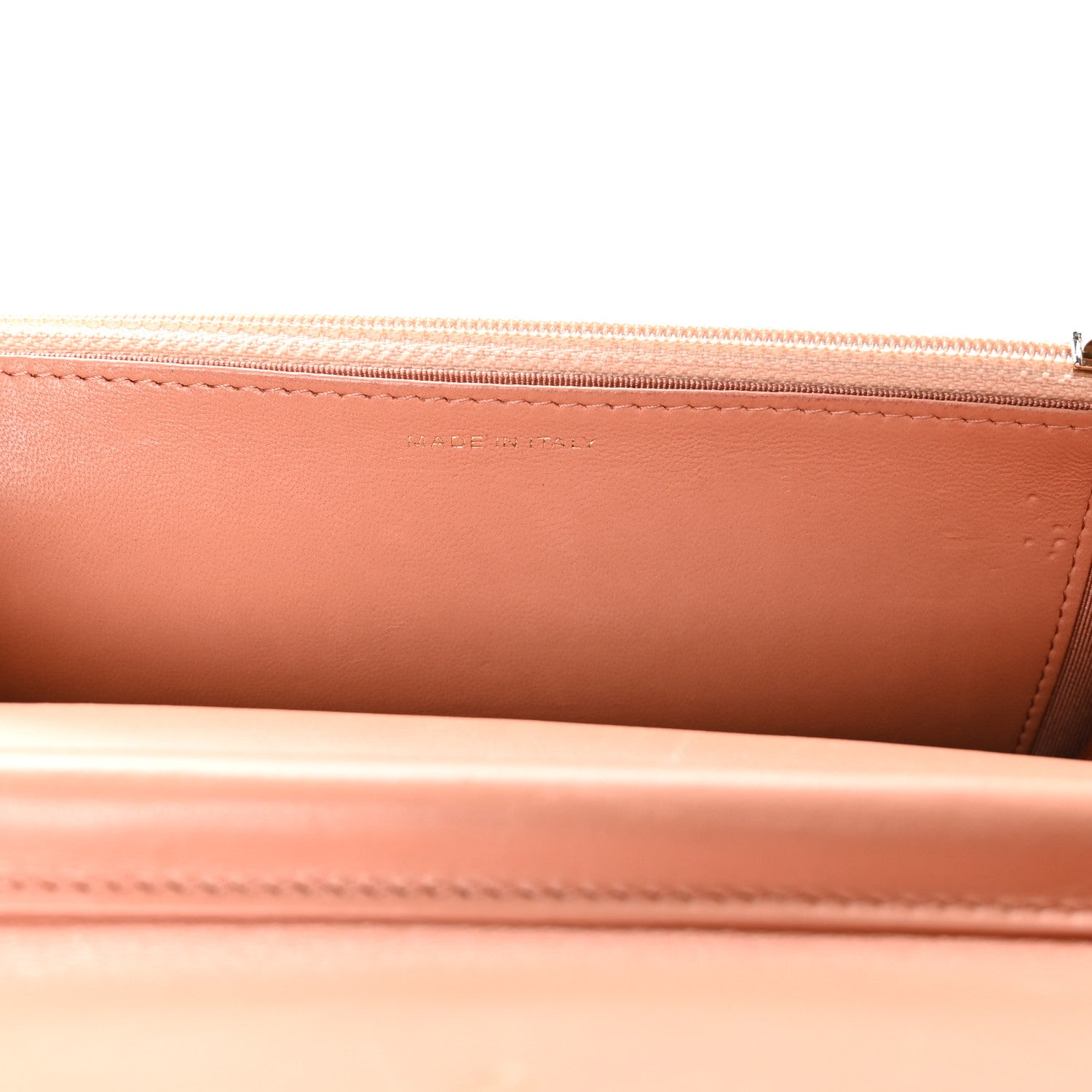 Chanel Lambskin Quilted Wallet on Chain WOC Salmon Pink 7 of 12