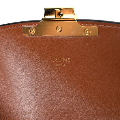 Celine Calfskin Triomphe Canvas Teen Triomphe Bag Tan 6 of 11