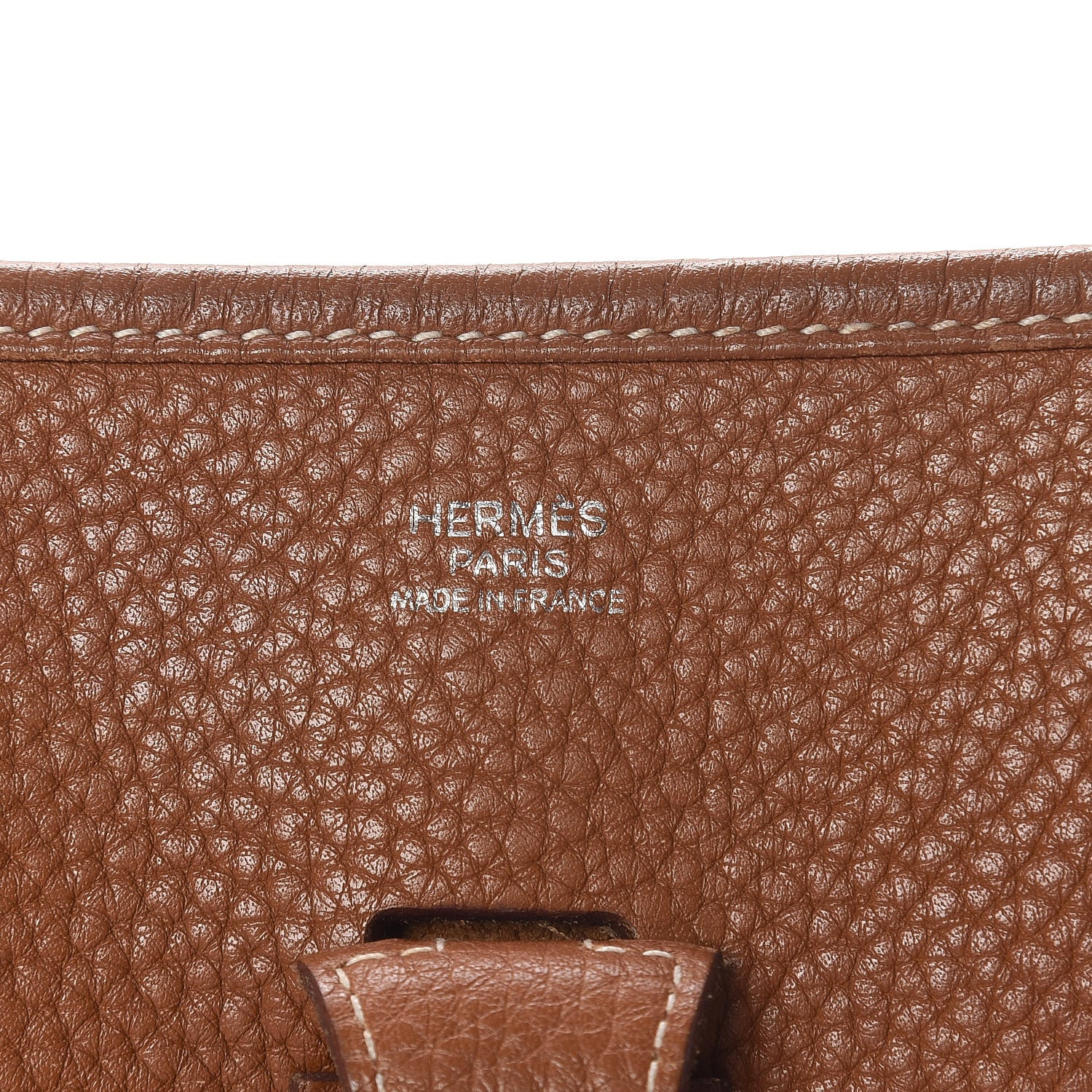 Hermes Taurillon Clemence Evelyne III PM Gold 8 of 9